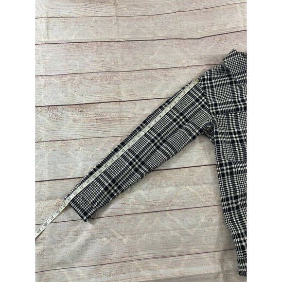 NWT 4th Reckless Women's Tall Oversized Shacket In Mono Plaid - XS - Picture 9 of 12